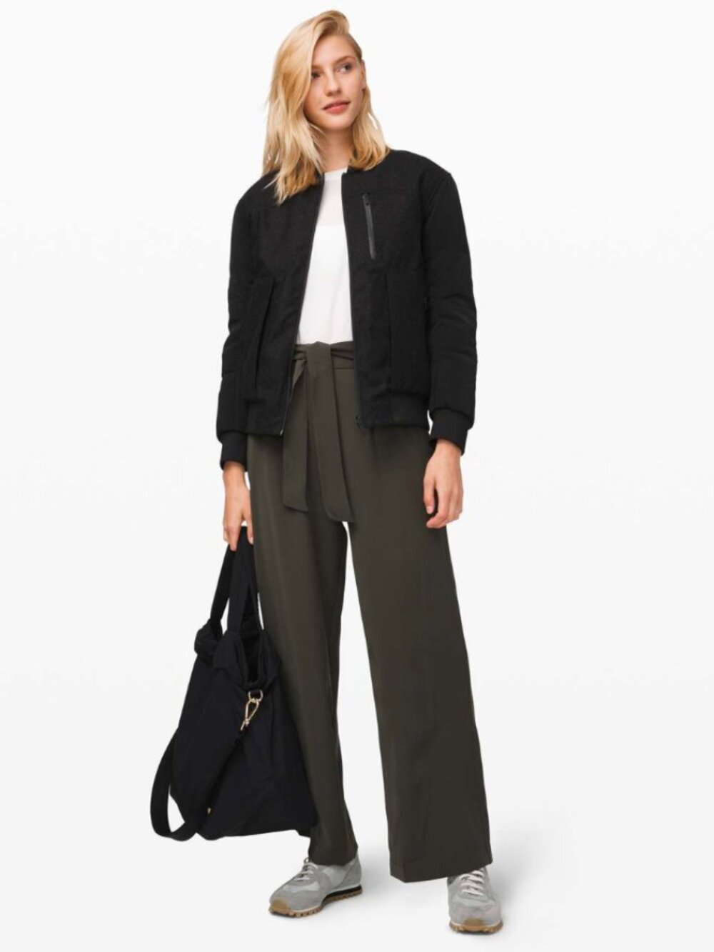Lululemon Dark Olive Noir Wide Leg Pant Size 6 W5BXIS